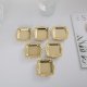 20Pcs Mini Gold Storage Tray Silver Cake Fruit Plate Jewelry Display Plastic Tray Party Sushi Plate for Home Decor Sauce Dish